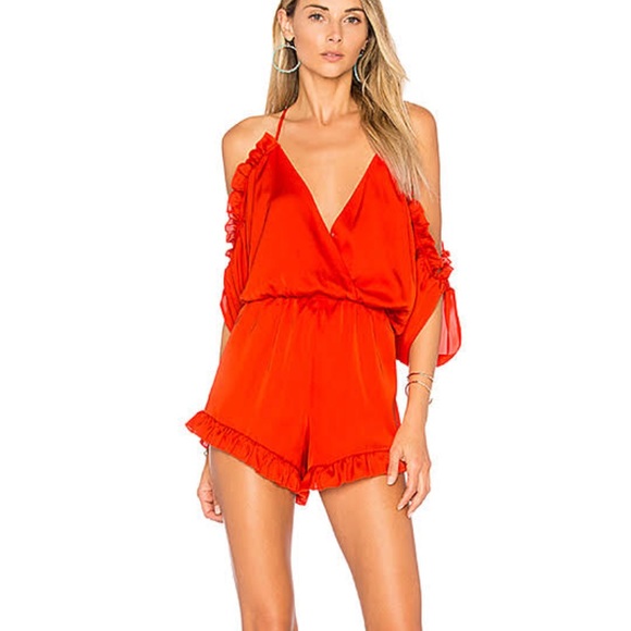 Lovers + Friends Other - Lovers & Friends Red Romper